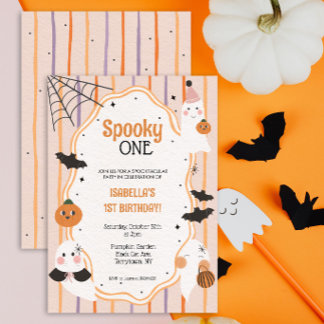 Invitation Un Spooky One Joyeux Anniversaire Halloween