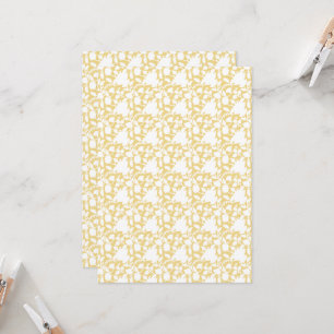 Invitation Un tapis jaune avec un motif répétitif motif resem