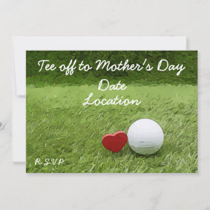 Invitation Un terrain de golf est ouvert jusqu'à la fête des 