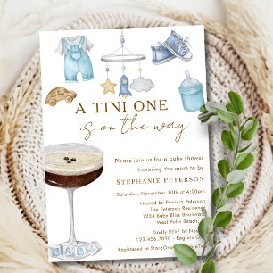Invitation Un Tini à venir Fête prénatale Espresso Martini Bé