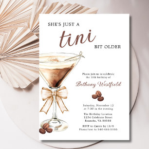 Invitation Un Tini Bit plus vieux Espresso Martini 30e annive