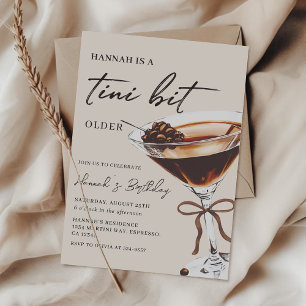 Invitation Un Tini Un Peu Plus Ancien Chic Espresso Martini A