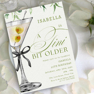 Invitation Un Tini Un Peu Plus Ancien Cocktail Adulte Anniver