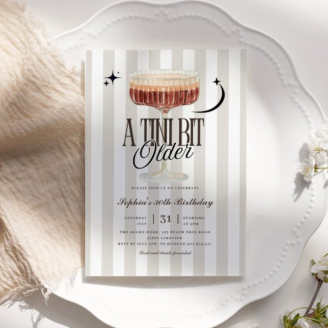 Invitation Un Tini Un Peu Plus Ancien Espresso Martini (Créateur téléchargé)