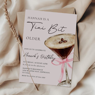 Invitation Un Tini Un Peu Plus Ancien Espresso Martini