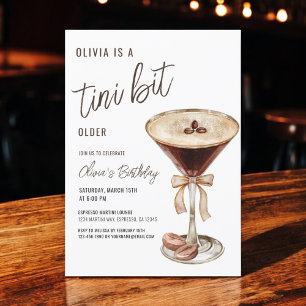 Invitation Un Tini Un Peu Plus Ancien Espresso Martini fête d