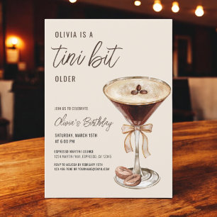 Invitation Un Tini Un Peu Plus Ancien Espresso Martini fête d