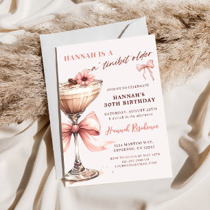 Invitation Un Tini Un Peu Plus Ancien Espresso Rose Martini A