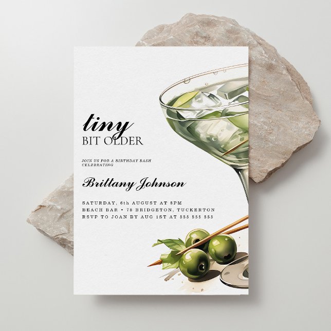 Invitation Un Tini Un Peu Plus Ancien Martini (Créateur téléchargé)