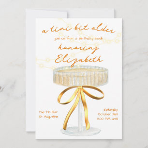 Invitation Un Tini Un Peu Plus Ancien Martini Thème Anniversa