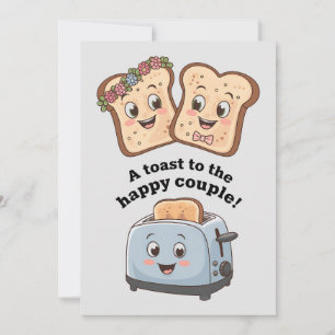 Invitation Un Toast Au Bon Couple Drôle Mariage