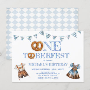 Invitation Un toberfest Pretzel lederhosen 1er anniversaire