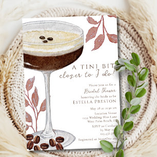 Invitation Un Tout Petit Peu Plus Près Espresso Martini Baby 
