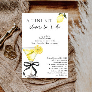 Invitation Un tout petit peu plus près Lemon Martini Baby Sho