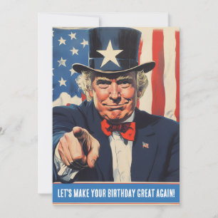 Invitation Un Trump drôle de message pour un joyeux 50ème ann