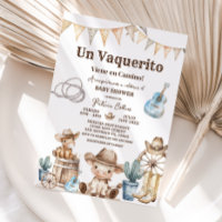 Un Vaquerito Viene en Camino Baby shower espagnol