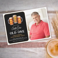 Un Verre Froid Avec La Photo De L'Ancien Bière Ann