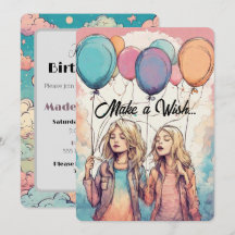 Un voeu pour la fête des filles d'anniversaire