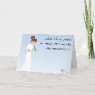 Invitation Una Flor para la Quinceañera
