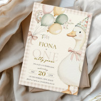 Une Aquarelle d'oie soie En vichy 1er anniversaire