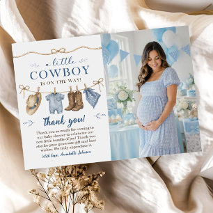 Invitation Une Baby Shower Cowboy pour Petit Garçon