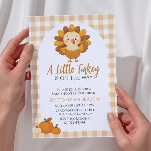 Invitation Une Baby Shower de Thanksgiving pour un Petit Dind