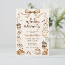 Une Baby Shower Dessinée à la Main sur le Thème du