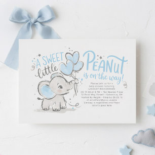 Invitation Une Baby-Shower Douce et Mignonne pour un Petit Él