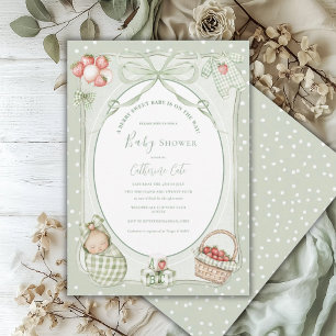 Invitation Une Baby Shower Fruitée pour un Bébé Adorable