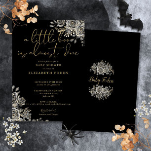 Invitation Une Baby Shower Halloween Fleurie Un Peu Gothique