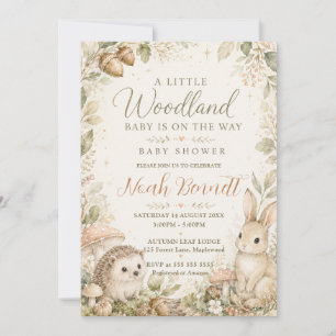 Invitation Une Baby Shower Petite en Forêt