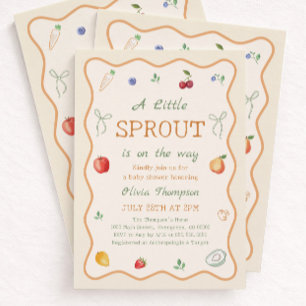 Invitation Une Baby Shower Petite Pousse