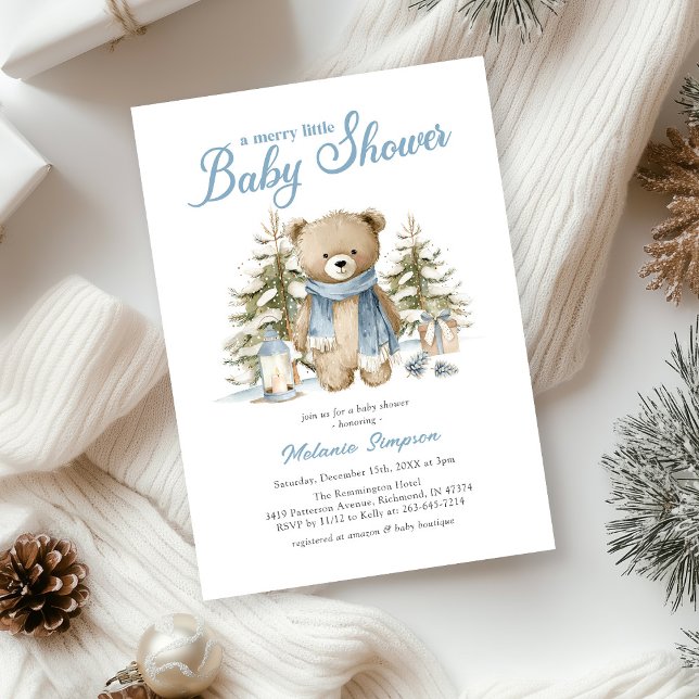 Invitation Une Baby Shower pour un Joyeux Petit Noël (Créateur téléchargé)