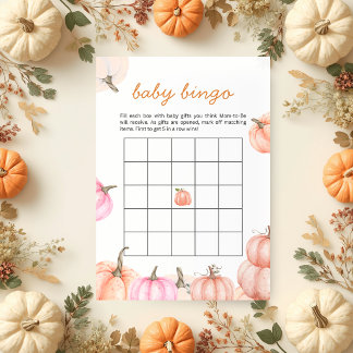 Invitation Une Baby Shower pour un Petit Citrouille | Jeu de 