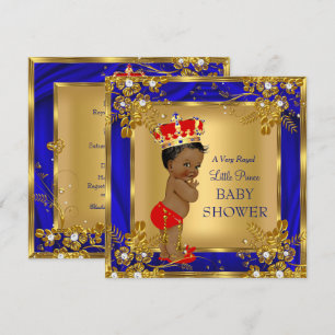 Invitation Une Baby Shower très royale pour un petit prince e