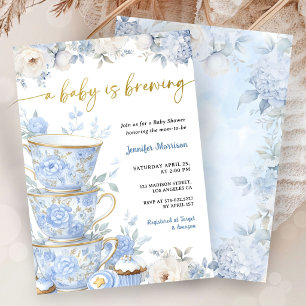 Invitation Une Baby Shower "Un Bébé Est En Train De Préparer
