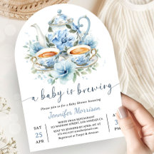 Une Baby Shower « Un Bébé se Prépare » Garçon Bleu