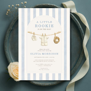 Invitation Une Baby Shower Vêtements de Petit Recrue