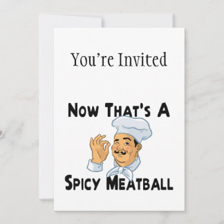 Invitation Une boulette de viande épicée