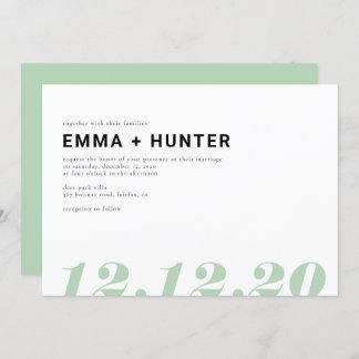 Invitation Une date simple