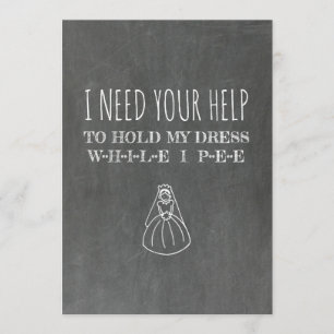 Invitation Une femme de ménage / Une femme d'honneur