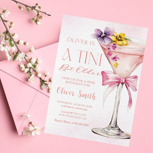 Invitation Une fête d'anniversaire de 30 ans Martini Un Peu P
