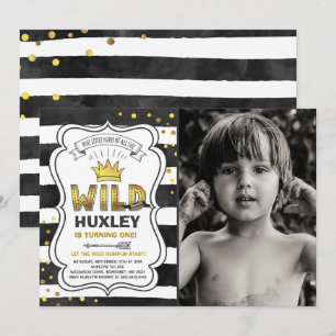 Invitation Une fête d'anniversaire sauvage sauvage de chose