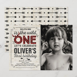 Invitation Une fête d'anniversaire sauvage sauvage de garçon