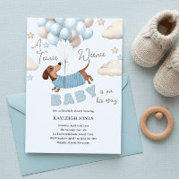 Une Fête de Bébé Garçon avec un Teckel Adorable