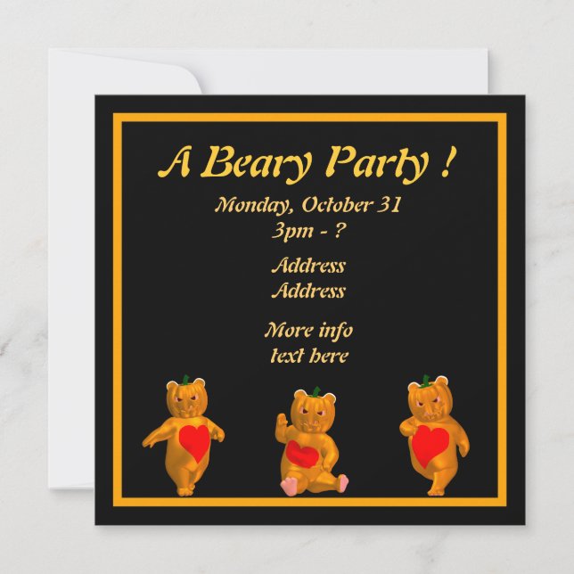 Invitation Une fête de la bière ! (Devant)
