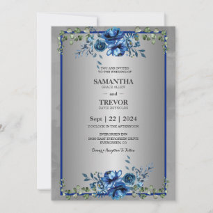 Invitation Une fête de l'argent de l'invitation de l'amour
