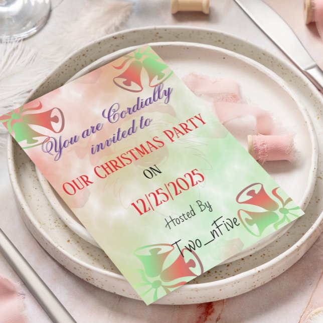 Invitation Une fête de Noël différente  (Créateur téléchargé)
