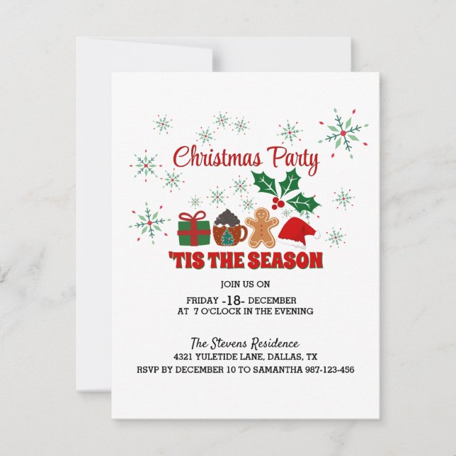 Invitation Une fête de Noël festive : Rejoignez-nous !"Invita (Devant)