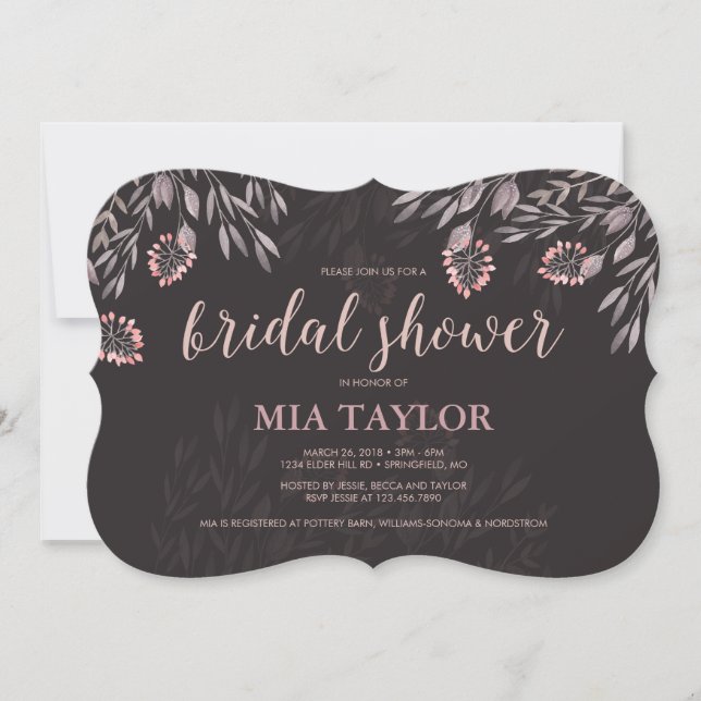 Invitation Une Fête des mariées Mariage de rêve pour une nuit (Devant)
